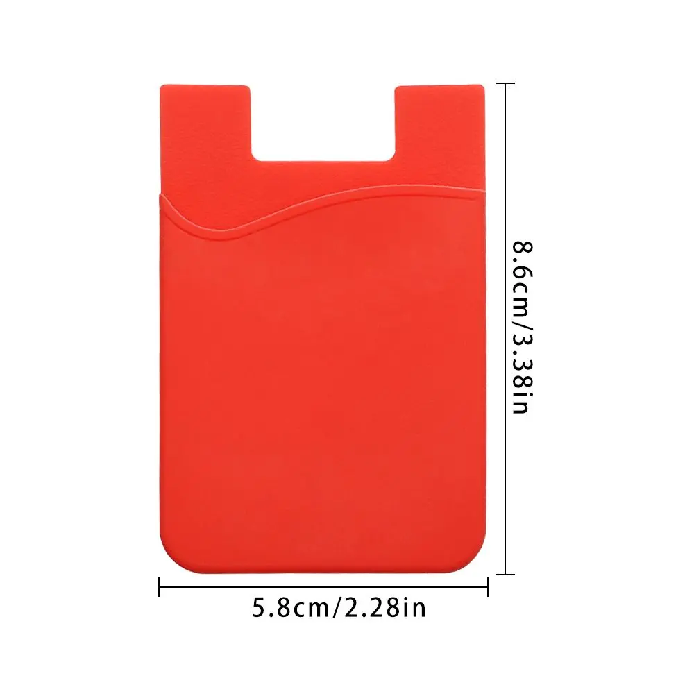 Women Men Cell Phone Holder ID Card Holder Business Credit Pocket Adhesive Slim Case sticker Cellphone Accessories