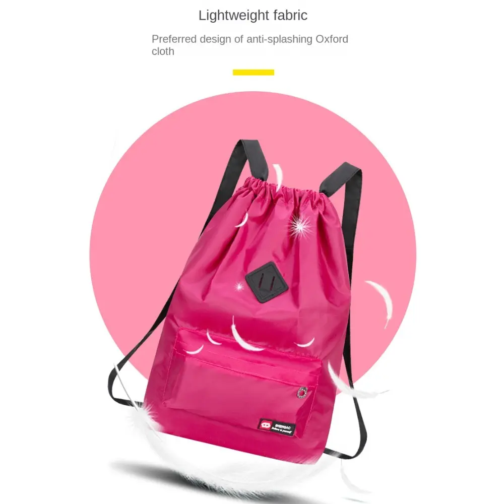 Waterproof School Bag Student Backpack Women Bags Backpack Travel Bag Large Capacity INS Fashion Drawstring Bag