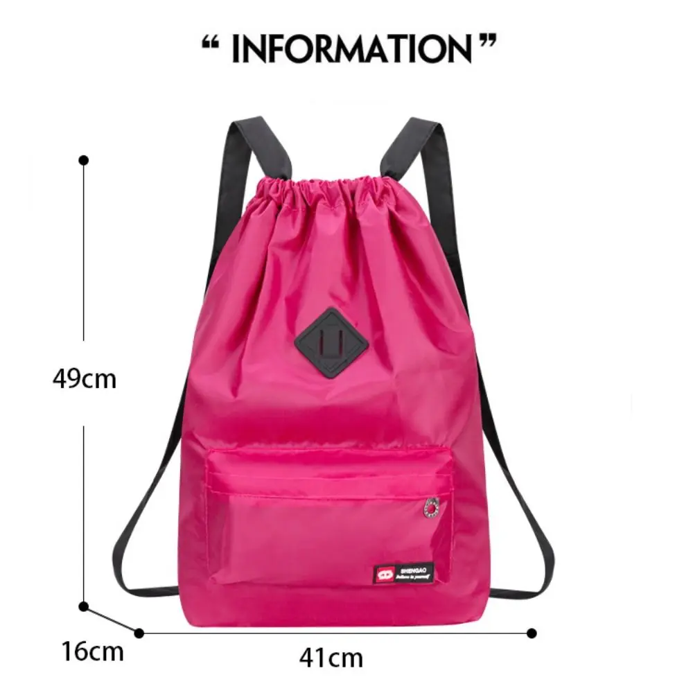 Waterproof School Bag Student Backpack Women Bags Backpack Travel Bag Large Capacity INS Fashion Drawstring Bag