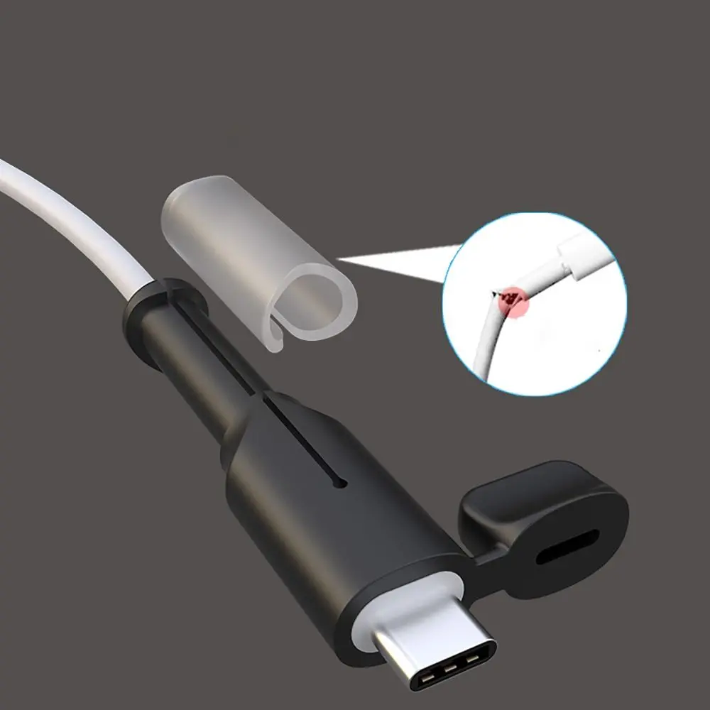 Silicone Universal Charger Cable Protective Cap Type C Charger Dustproof Cover Cable Protector Data Line Cord Saver Accessories