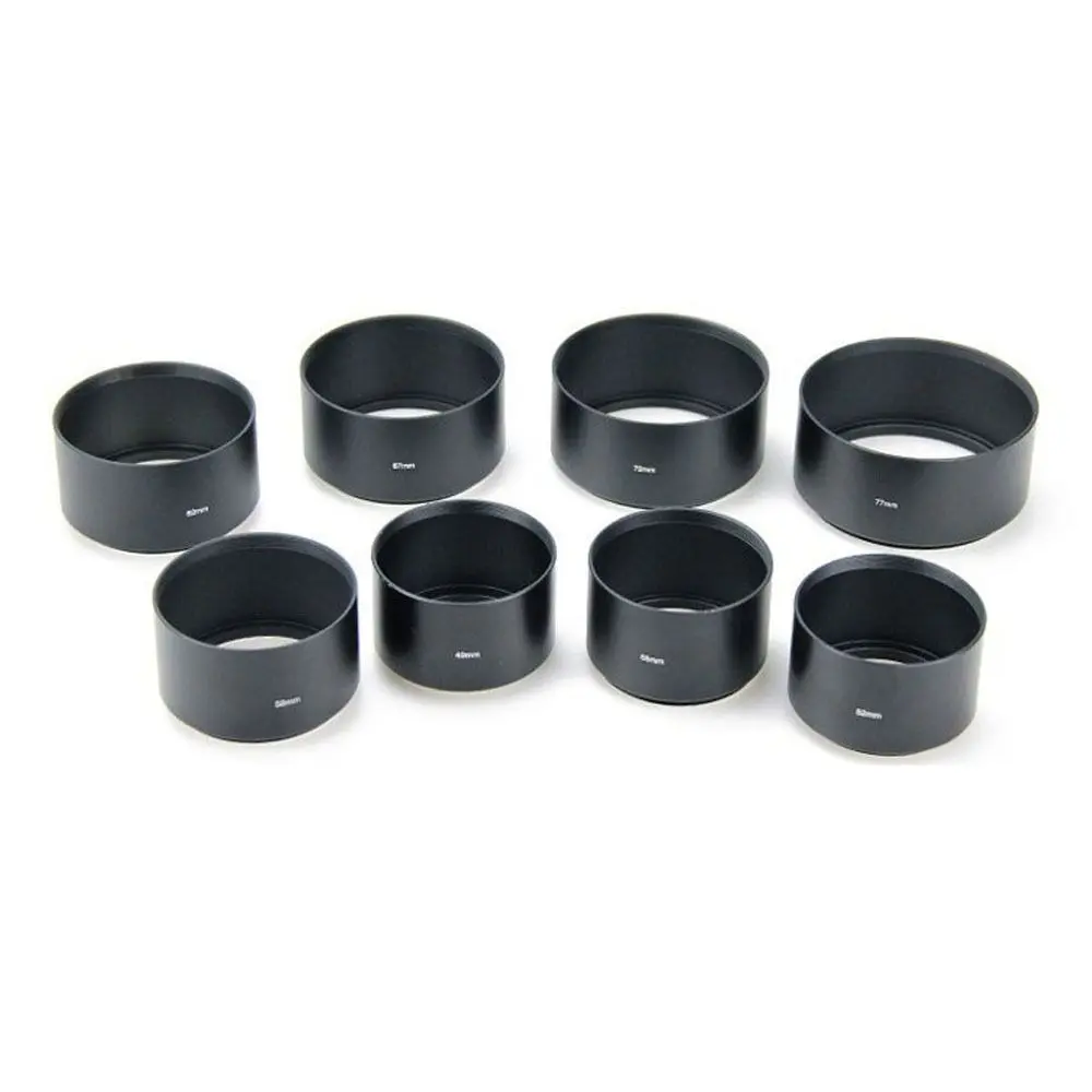 Metal LENS HOOD for Canon for Nikon Camera Accessories Universal Sunshade 40.5/43/46/49/52/55/58/62/67/72mm