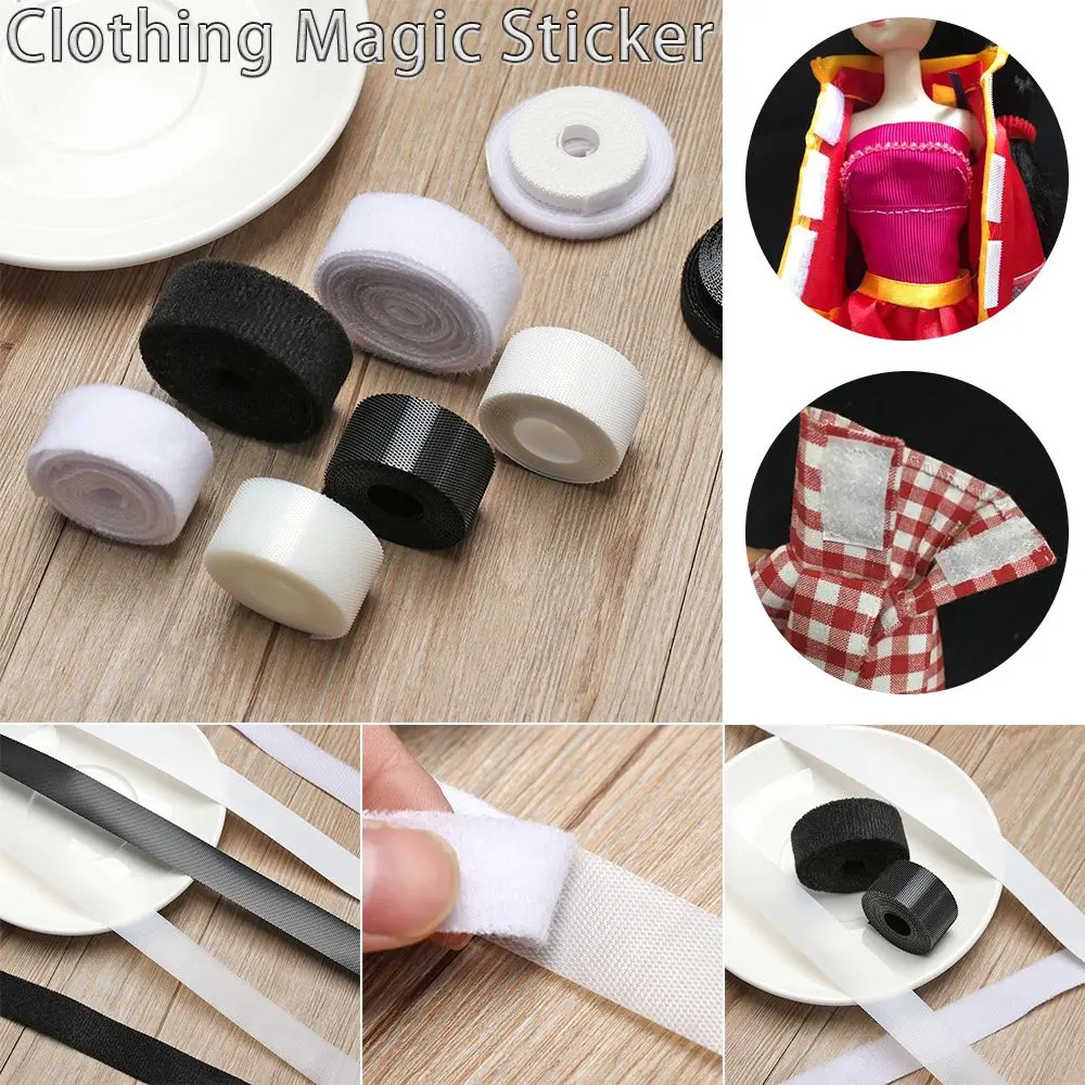 6/8/20mm Sewing Magic Tape Sticker Paste Strap Fastener Tape Width Stickers DIY Doll Sewing Clothes Accessories