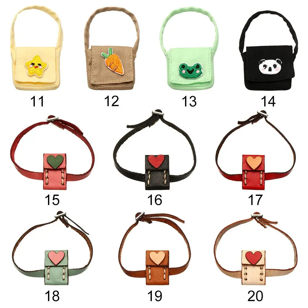 Fashion Handmand Doll Belt Bag For 1/11 OB11 Dolls DIY Doll Toys Backpack 1/6 1/8 1/12 BJD Dolls Bag Accessories