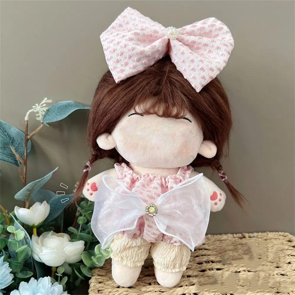 20CM Doll Clothes Playing House Photo Props Miniature Dress Suit Multicolor Lolita Maid Attire Doll Headwear Dress Set