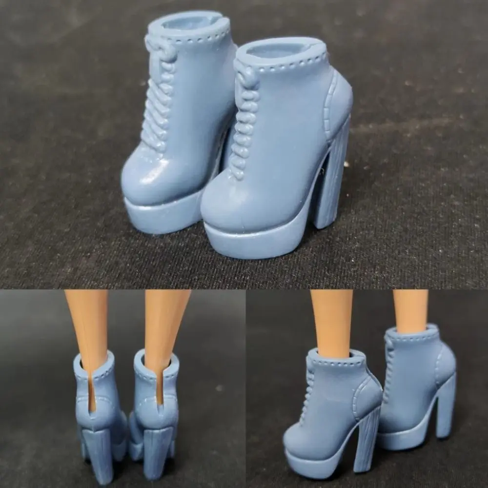 Quality 1/6 Doll Shoes Female Doll Boots High Heels Super Model 30cm Figure Doll Glasses Original 30cm Doll Casual Shoes