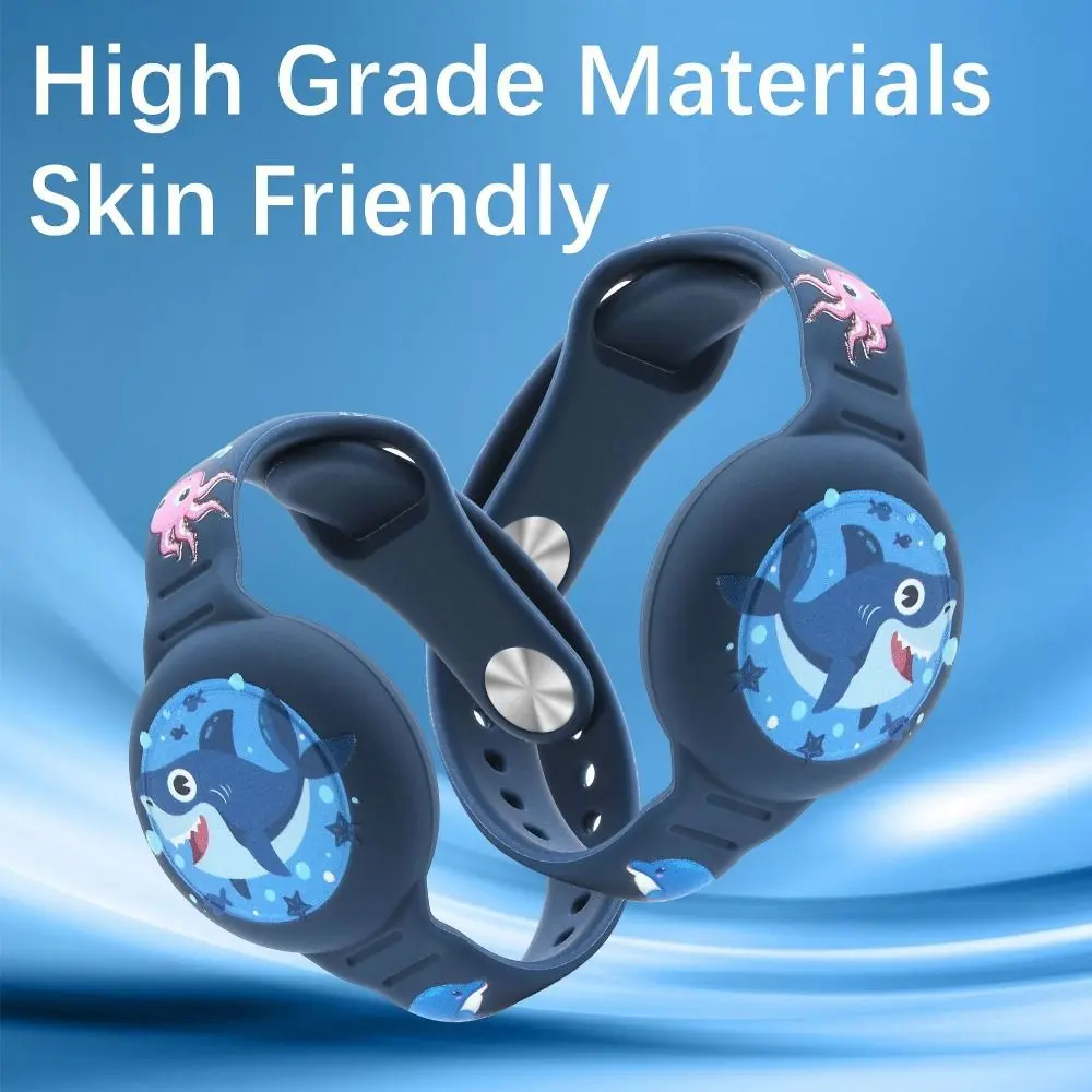 Kids Children Silicone Case Bracelet Waterproof For Apple Airtag Holder Wristband For AirTags Case Watch Band