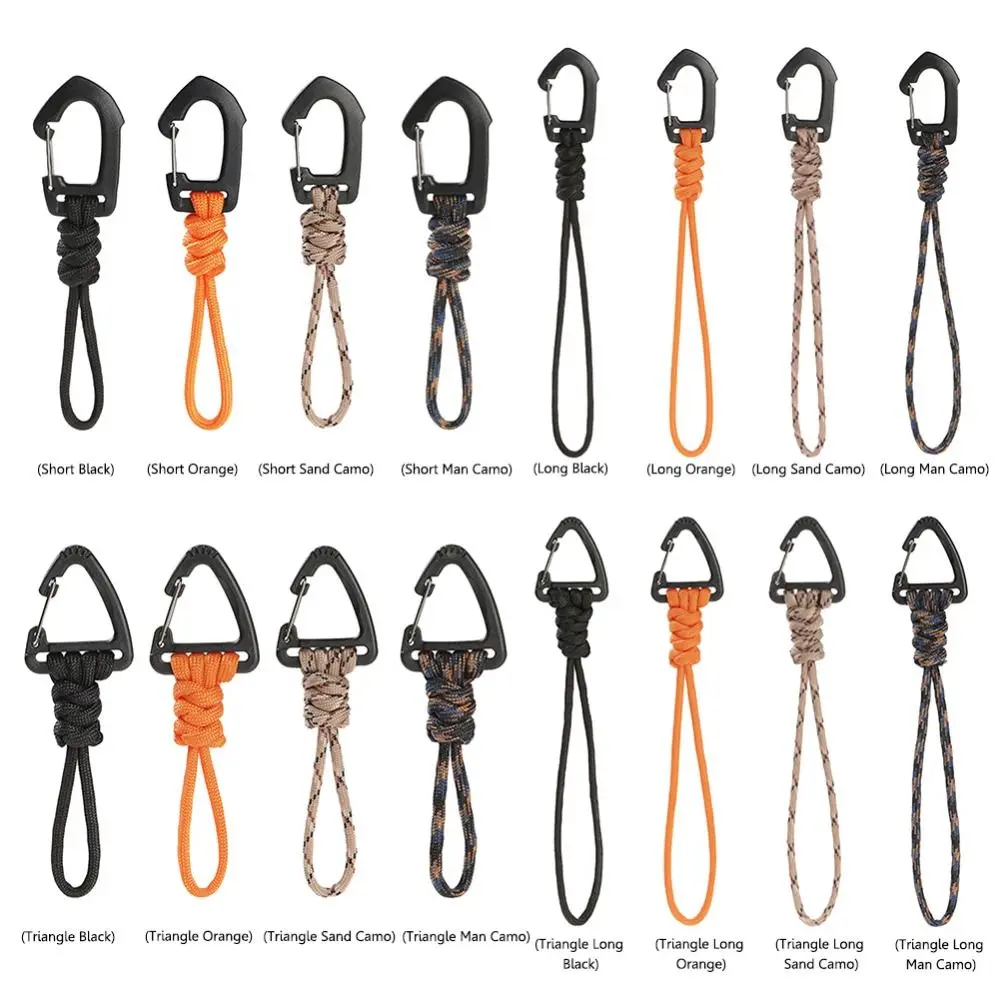 1Pcs 7-core Keychain Flashlight Small Tool Braid Rope Umbrella Rope Lanyard Key Ring Multifunction Outdoor Accessories