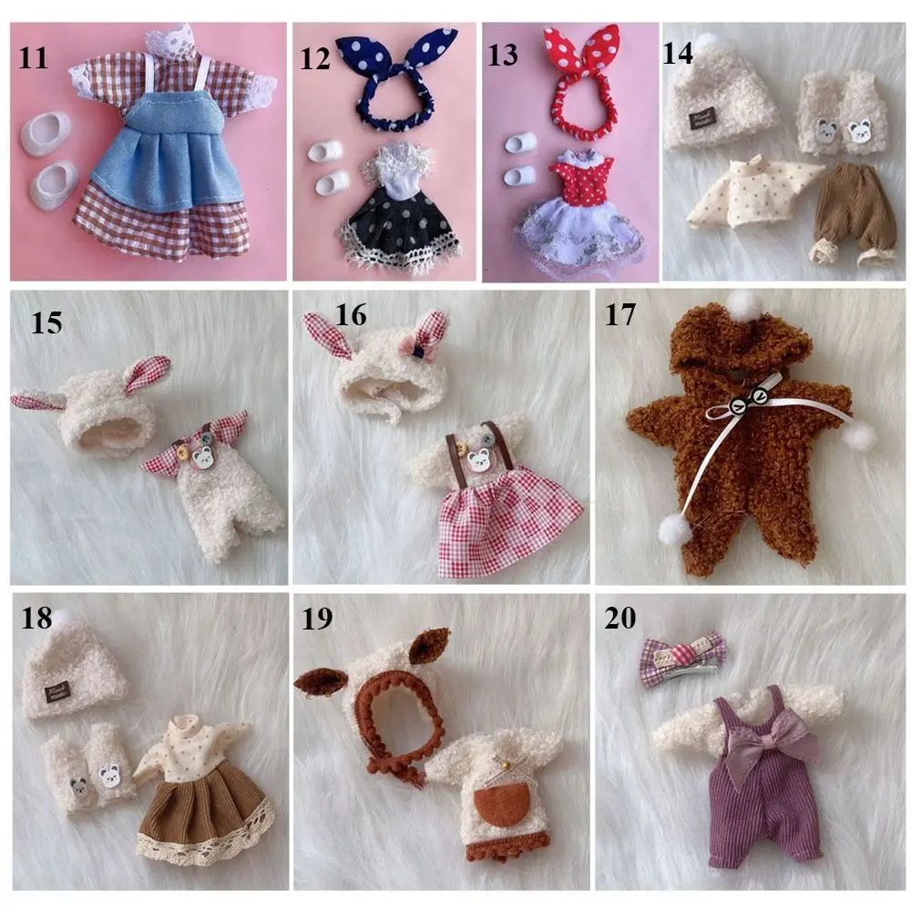 Doll Outfit Clothes Accessories Suit Obitsu 11 Ob11 Doll Clothes For Ob11 Gsc 1/12 Bjd Molly Body 16~17cm Bjd Doll Clothes