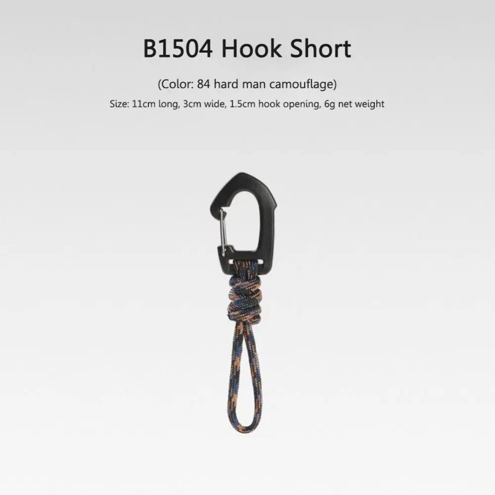 1Pcs 7-core Keychain Flashlight Small Tool Braid Rope Umbrella Rope Lanyard Key Ring Multifunction Outdoor Accessories