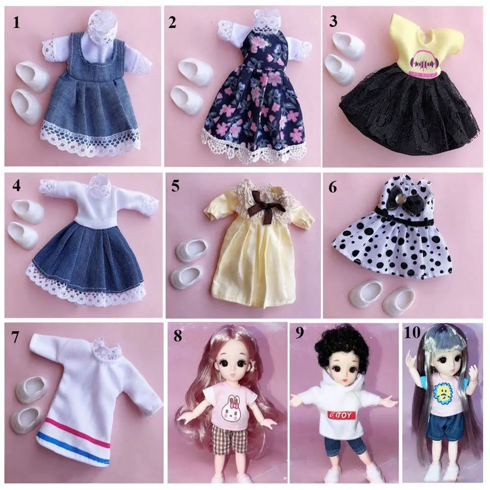 Doll Outfit Clothes Accessories Suit Obitsu 11 Ob11 Doll Clothes For Ob11 Gsc 1/12 Bjd Molly Body 16~17cm Bjd Doll Clothes