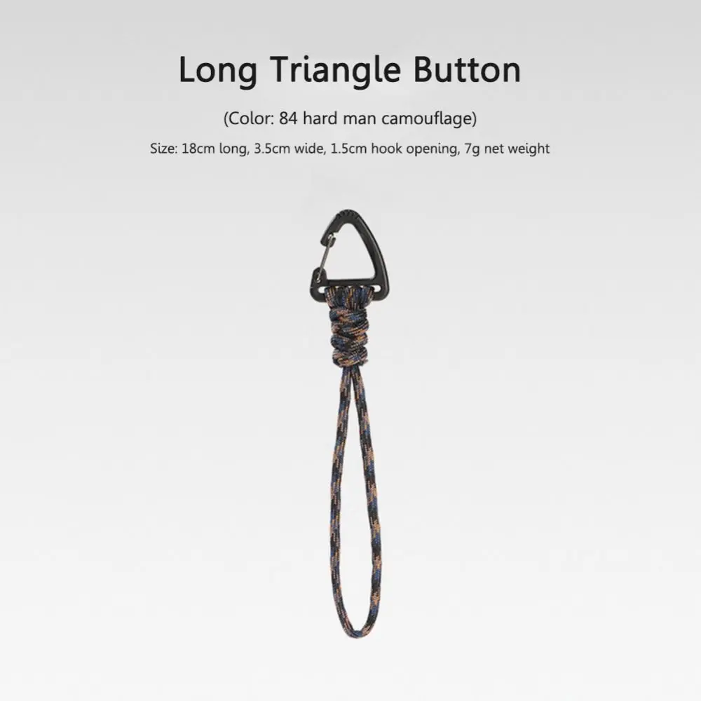 1Pcs 7-core Keychain Flashlight Small Tool Braid Rope Umbrella Rope Lanyard Key Ring Multifunction Outdoor Accessories