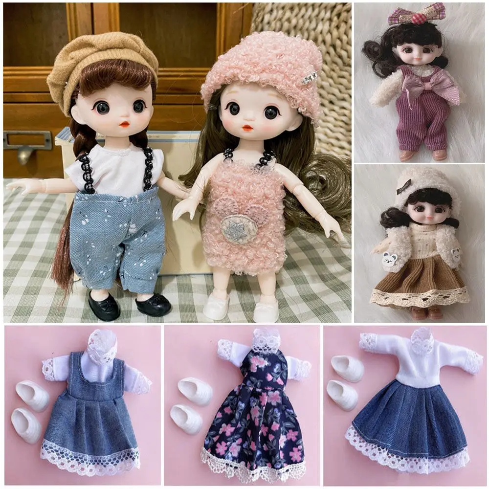 Doll Outfit Clothes Accessories Suit Obitsu 11 Ob11 Doll Clothes For Ob11 Gsc 1/12 Bjd Molly Body 16~17cm Bjd Doll Clothes