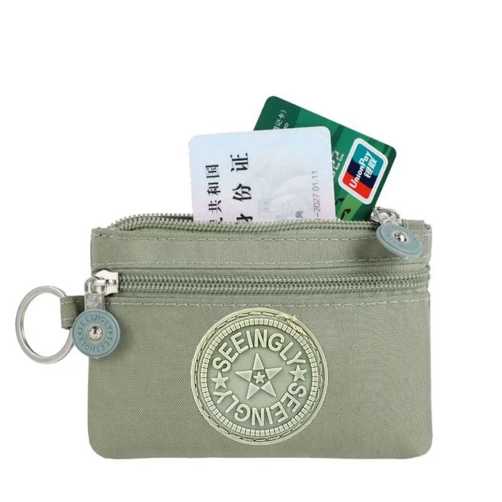 Canvas Money Coin Purse Wear-resistant Wallet Money Bag with Key Ring Waterproof Credit Card Holoder Male Female