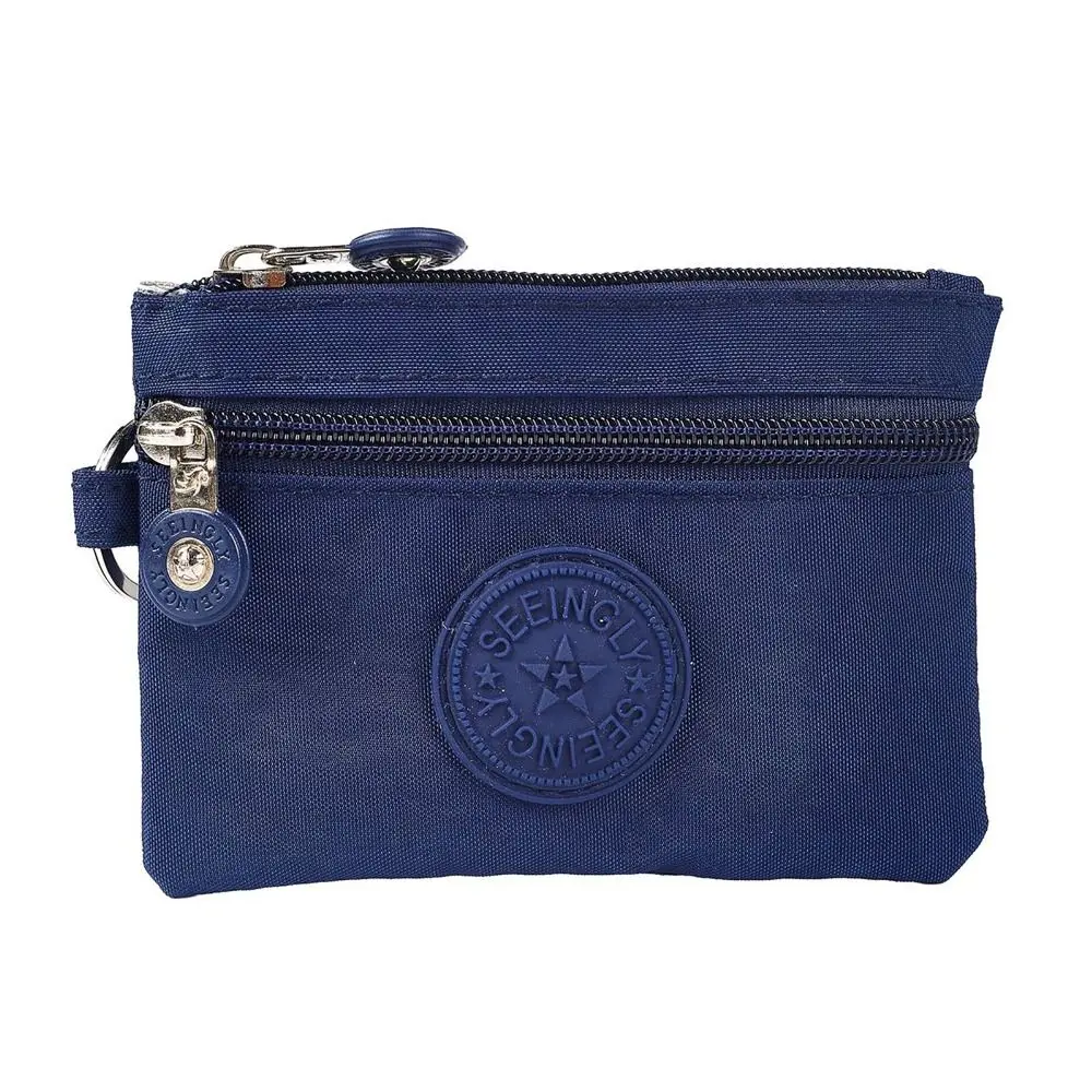 Canvas Money Coin Purse Wear-resistant Wallet Money Bag with Key Ring Waterproof Credit Card Holoder Male Female
