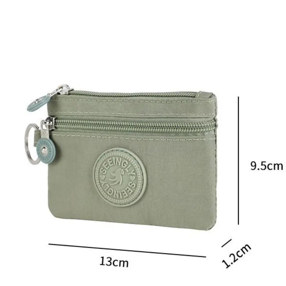 Canvas Money Coin Purse Wear-resistant Wallet Money Bag with Key Ring Waterproof Credit Card Holoder Male Female