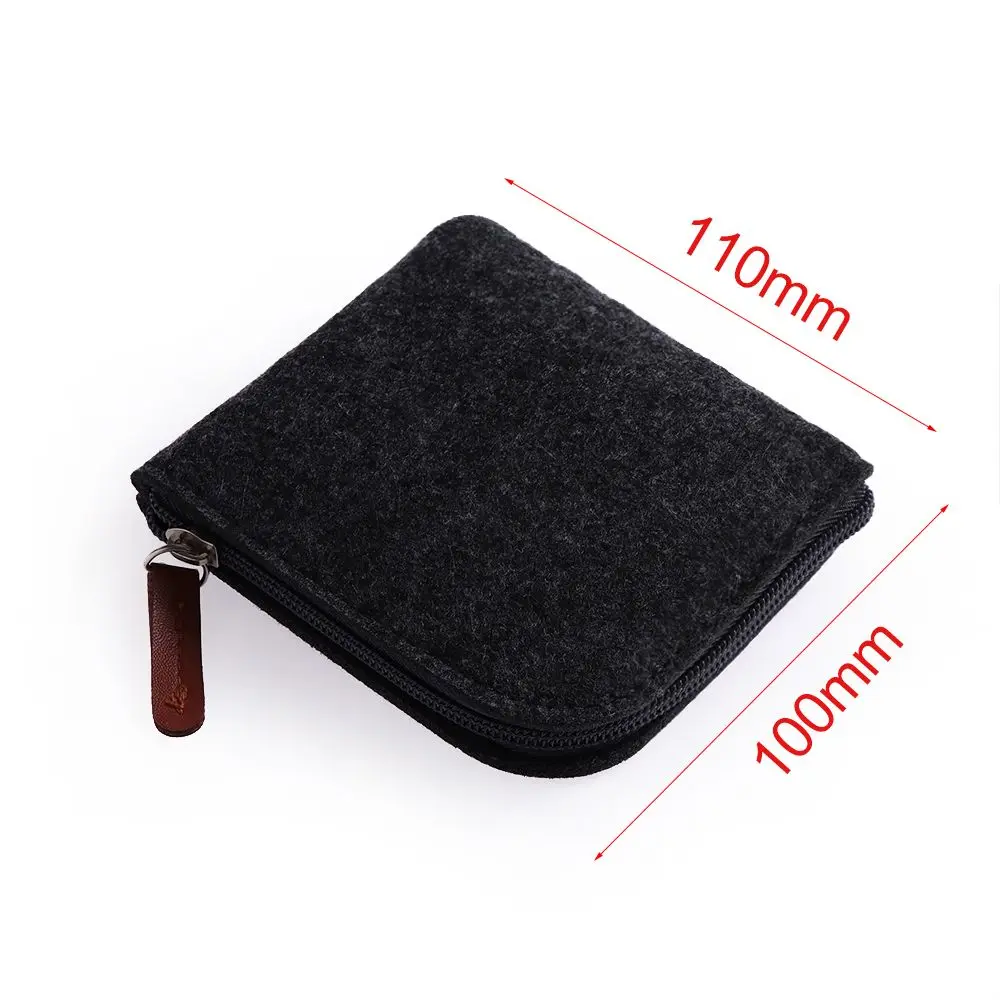 Women Men Change Bag Credit Card ID Holder Wallets Cheap Wool Felt Mini Coin Purse Wallet