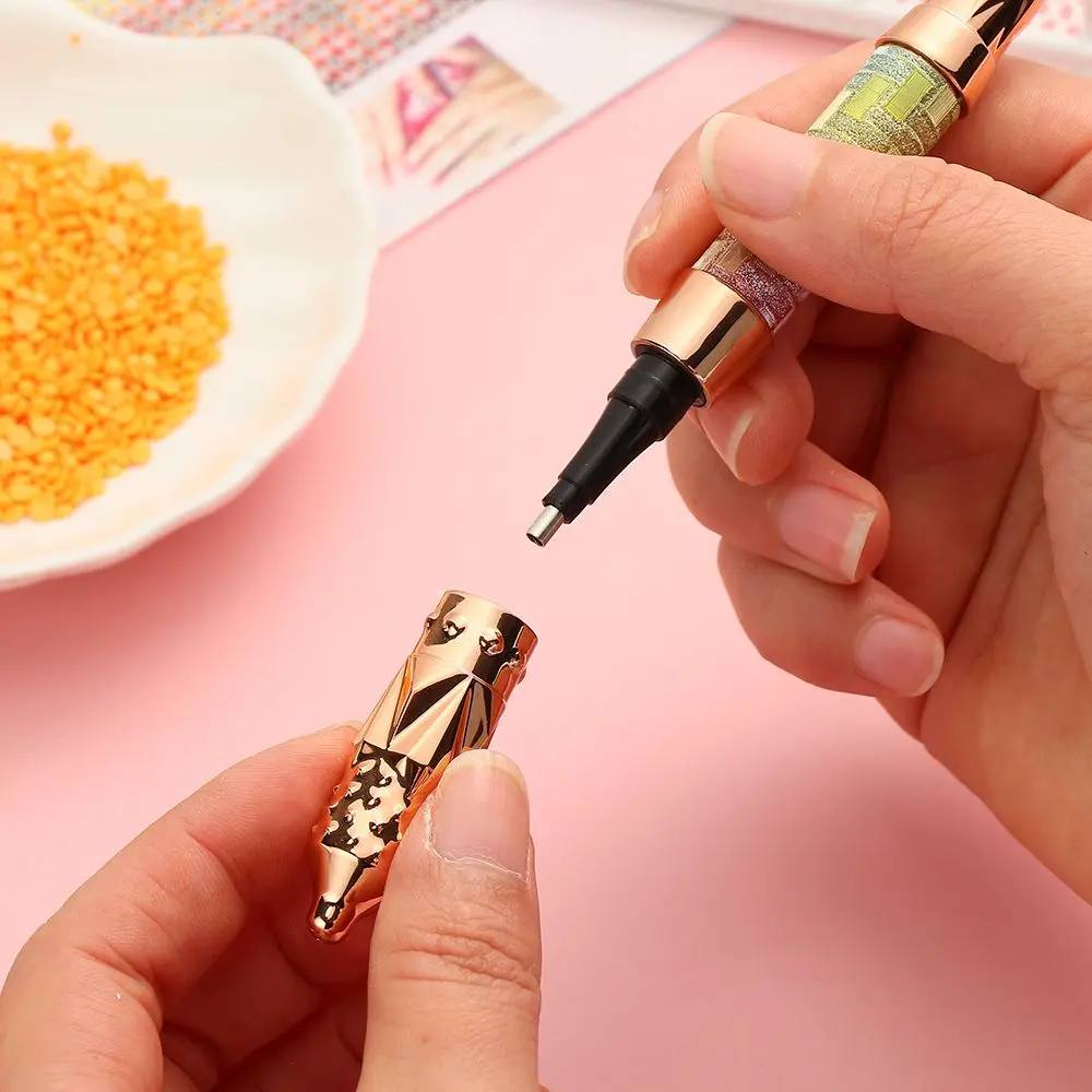 Glitter Diamond Point Drill Pens 5D Diamond Painting Pen Kit Cross Stitch Embroidery Nail Art Diamond Painting Accessories