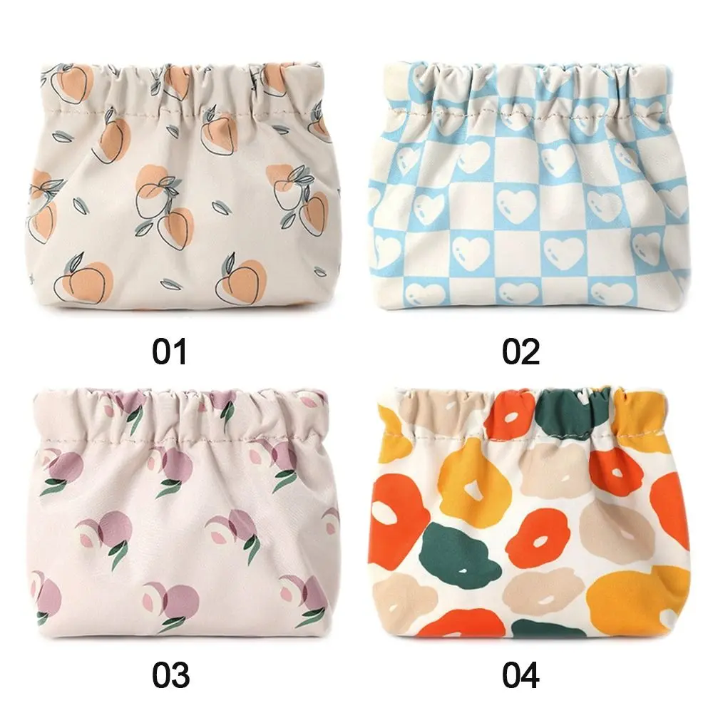 Travel Lipstick Cosmetic Bag Printing Fashion Coin Money Bags Mini Shrapnel Bag Coin Purse Women Change Storage Bag for Girls