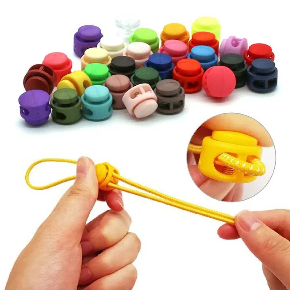 10Pcs Toggle Clip Buckle Spring Cord Lock Stopper Rope Clamp Backpack Sportswear Shoelace Paracord Lanyard Bag Parts Accessories