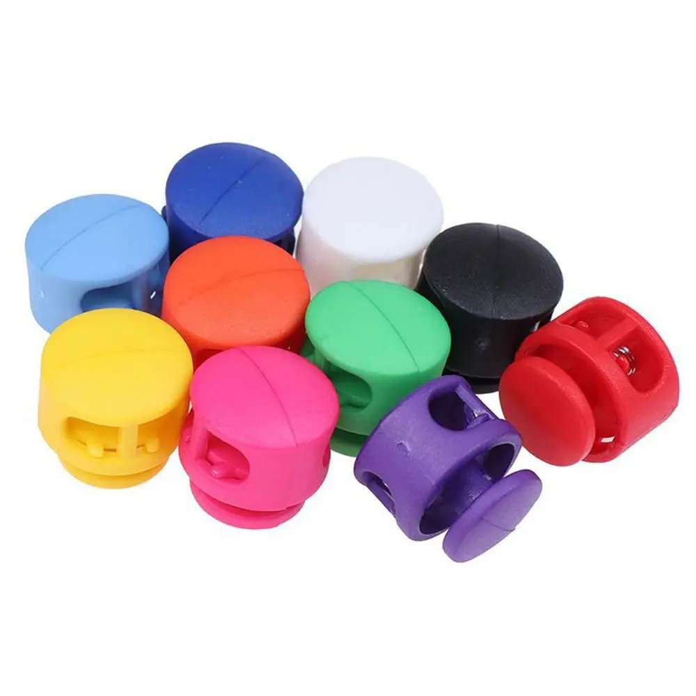 10Pcs Toggle Clip Buckle Spring Cord Lock Stopper Rope Clamp Backpack Sportswear Shoelace Paracord Lanyard Bag Parts Accessories
