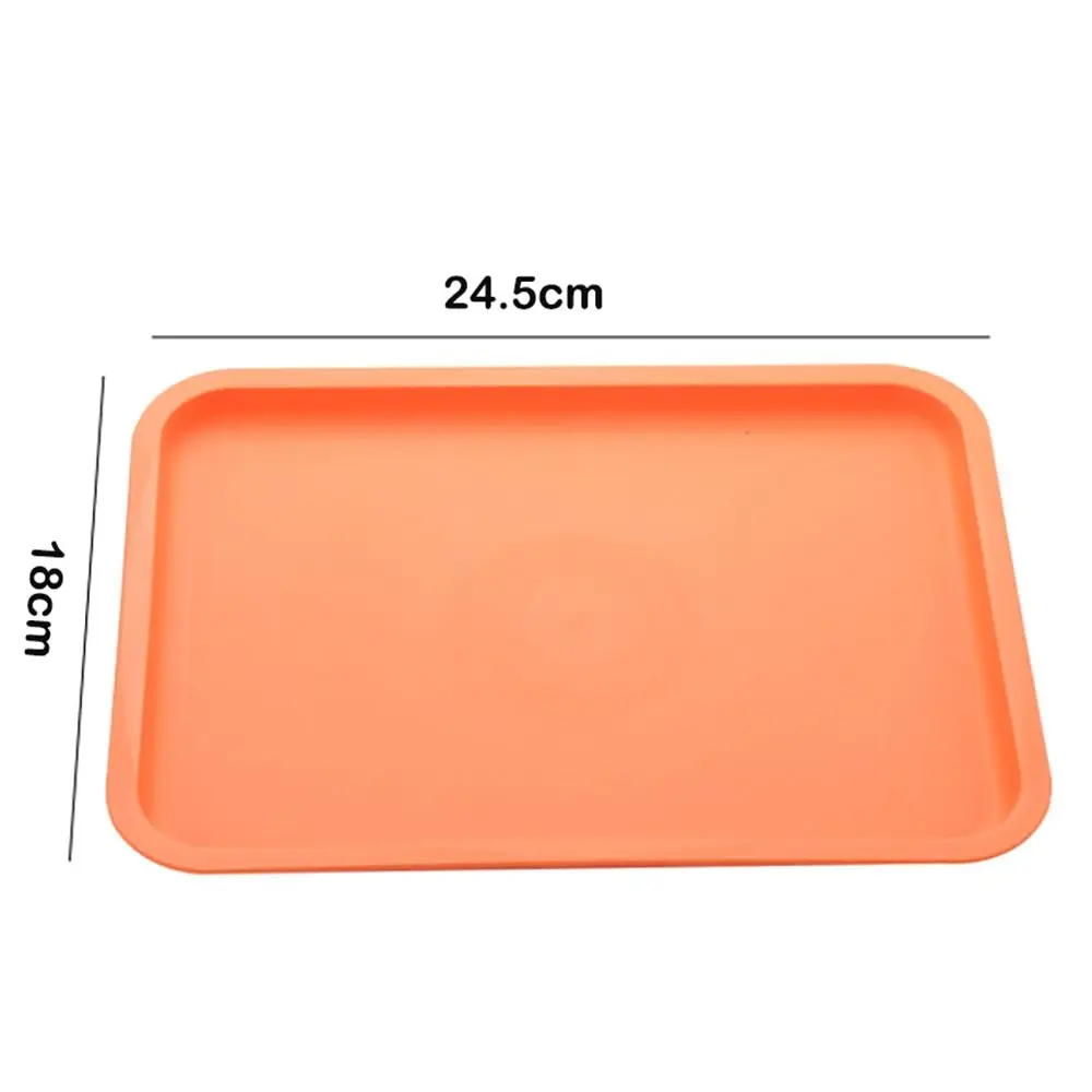 Plastic Tray Food Bread Pan Rectangular Storage Household Nordic PP Pallet Kitchen Supplies Hotel Service Tray