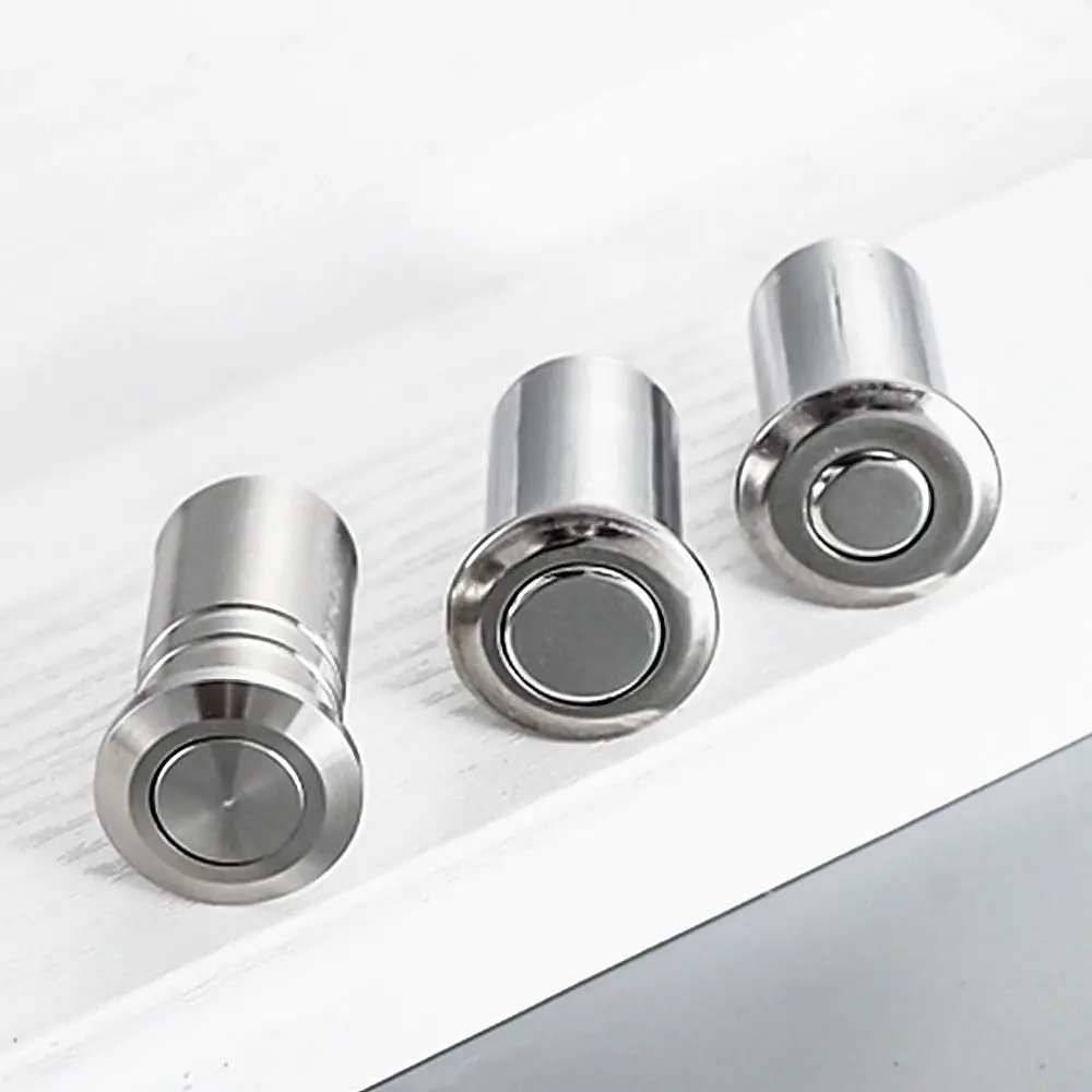 Stainless Steel Tube Latch Cover Dust-proof Cover Sanding Sand-proof Device Invisible Bolt for Door with Accessories