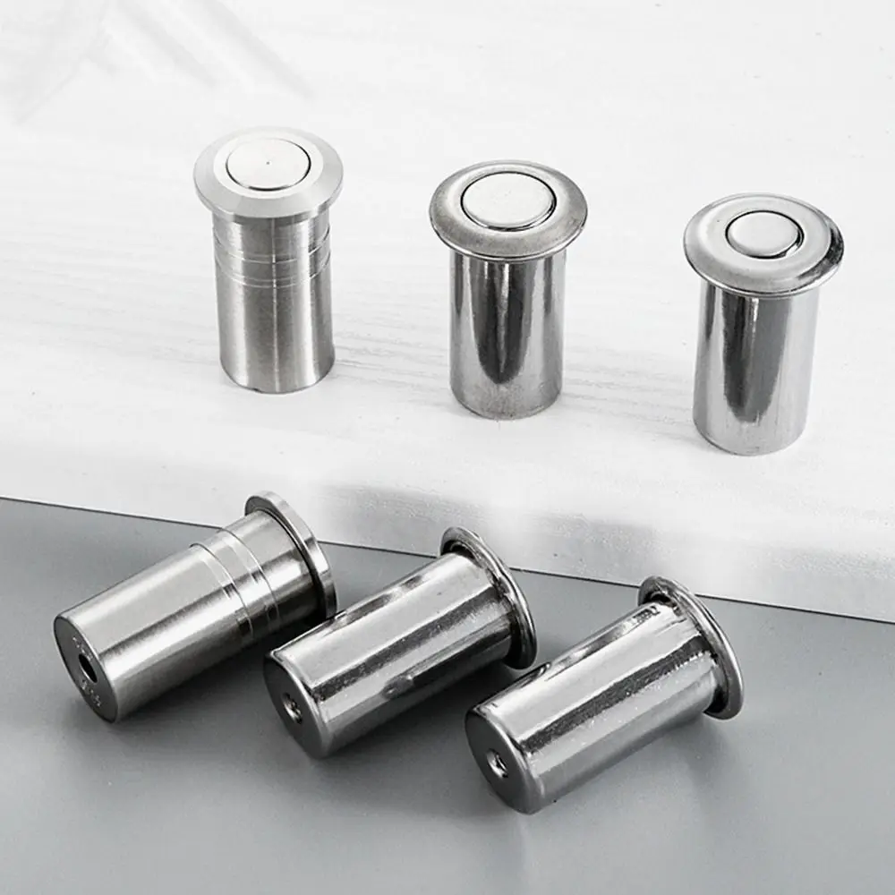 Stainless Steel Tube Latch Cover Dust-proof Cover Sanding Sand-proof Device Invisible Bolt for Door with Accessories