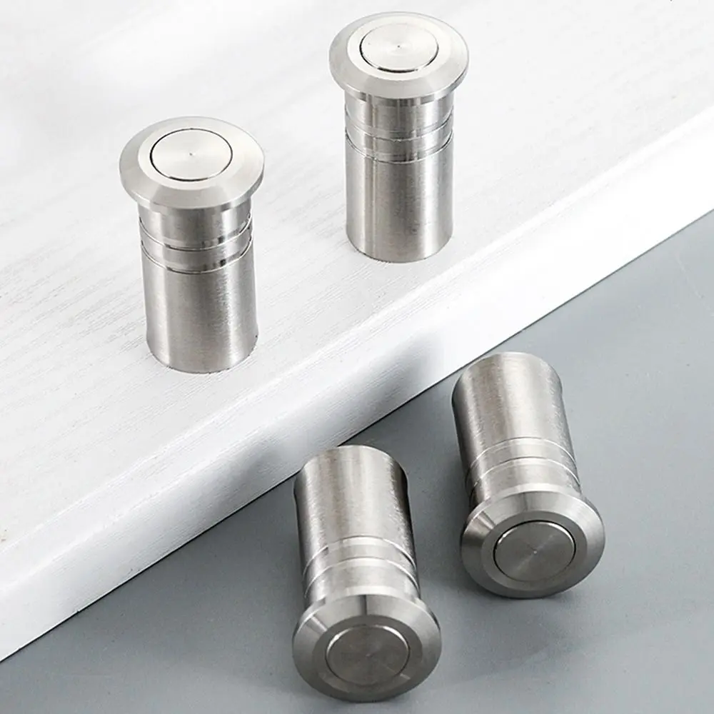 Stainless Steel Tube Latch Cover Dust-proof Cover Sanding Sand-proof Device Invisible Bolt for Door with Accessories