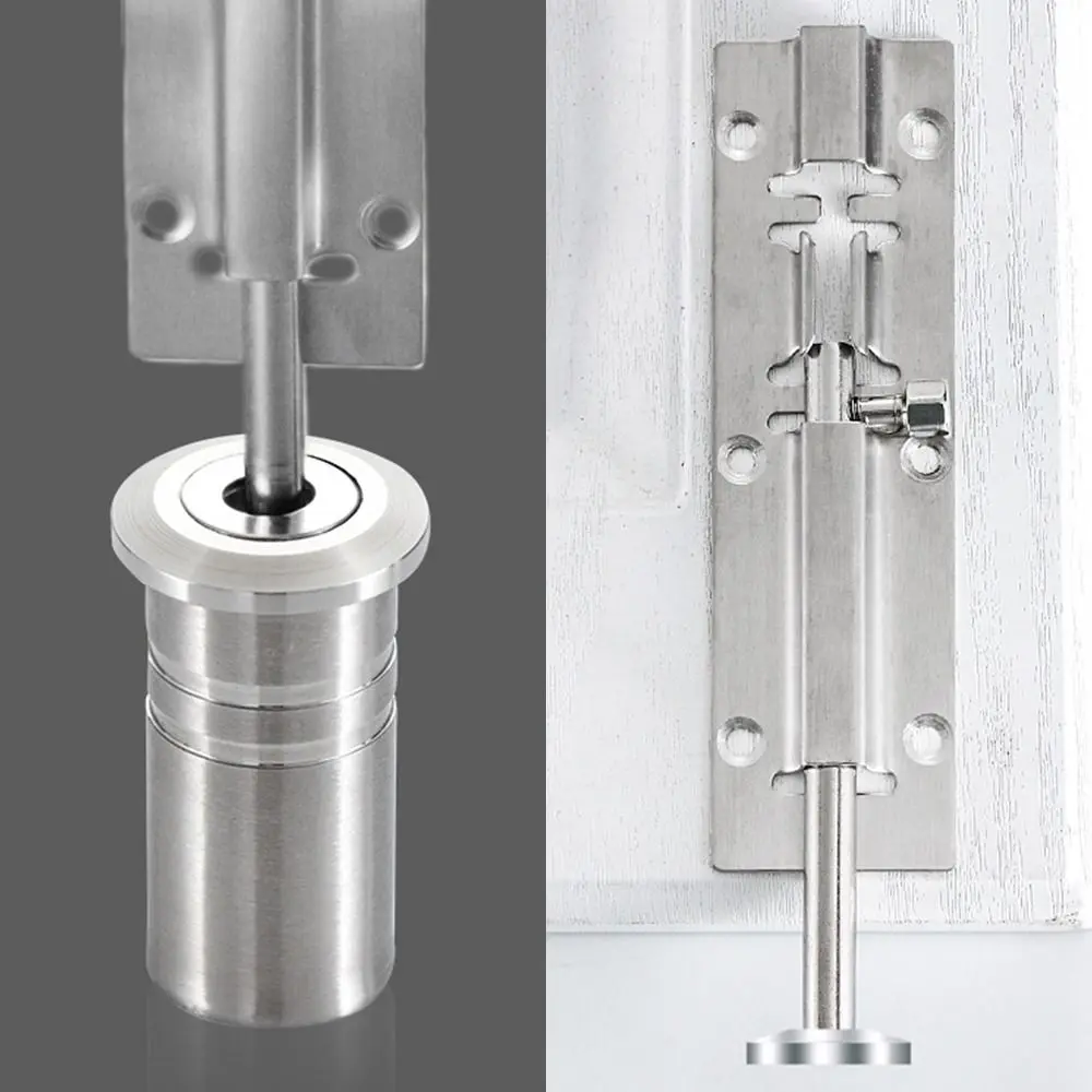 Stainless Steel Tube Latch Cover Dust-proof Cover Sanding Sand-proof Device Invisible Bolt for Door with Accessories