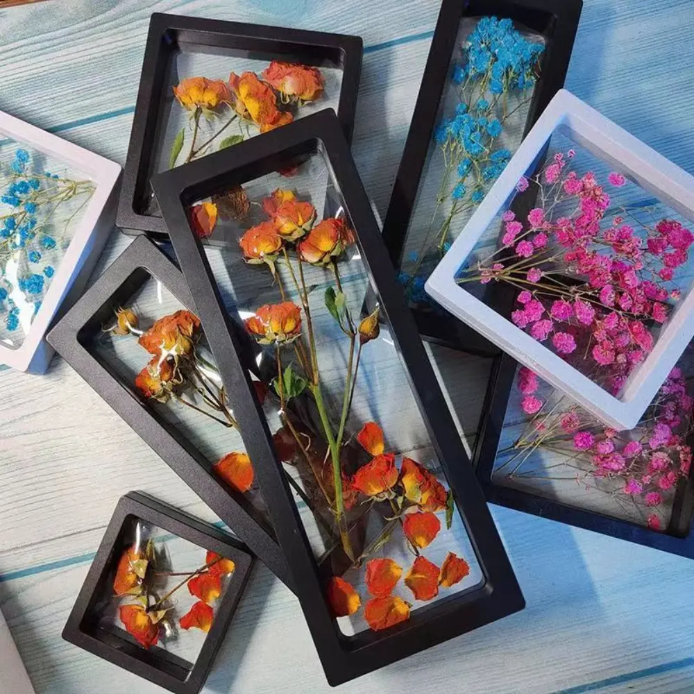 Transparent Dried Flower Display Picture Frame Dried Flower Frame Storage Box Bracelet Jewelry Storage Case Home Decoration