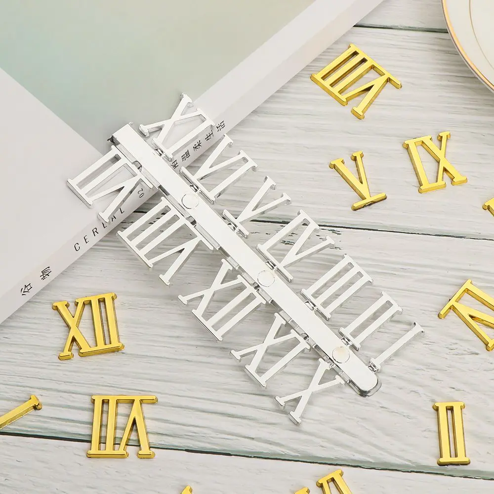 1 Set Arabic Number Quartz Clock Parts Handmade Material Restore Digital Repair Tools Roman Numerals Clock Numerals Accessories