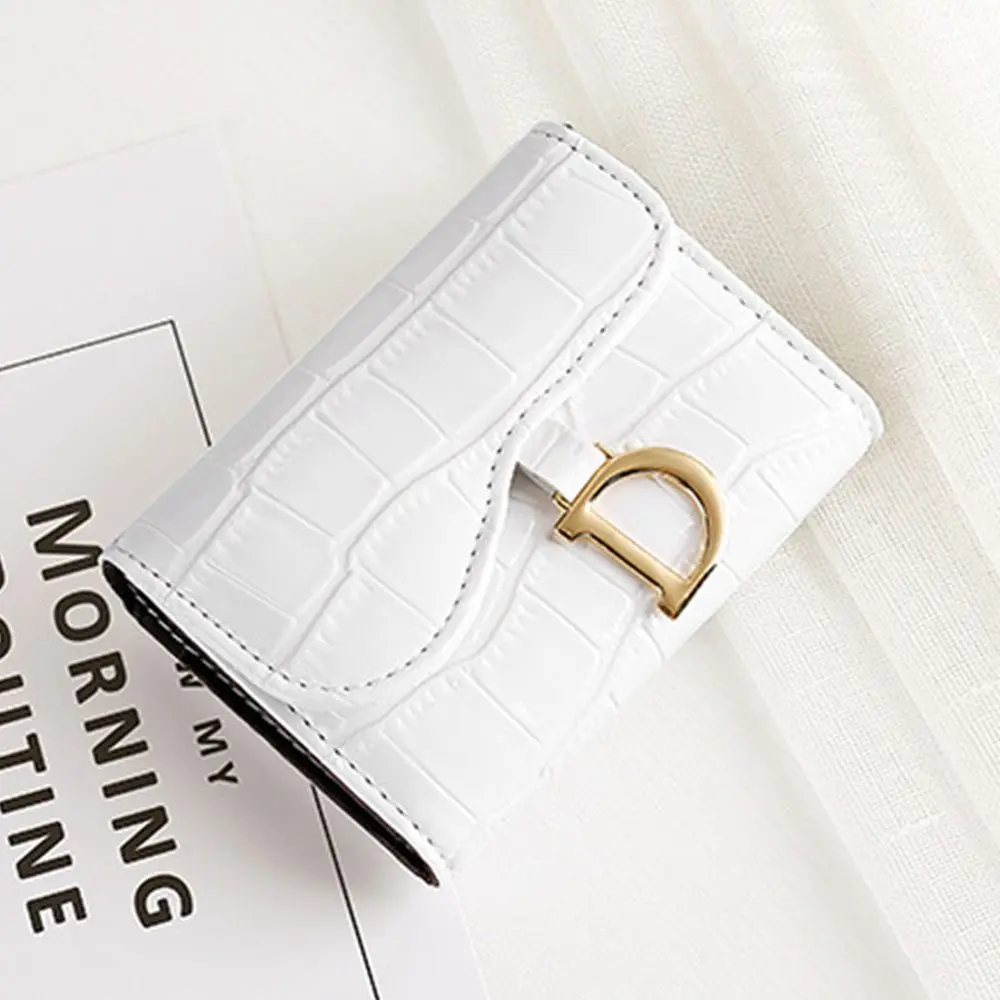 Fashion Women PU Wallet Multi-Card Card Holder Mini Card Holder Short Wallet Small Multi-functional Clutch Bag