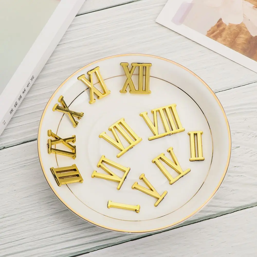1 Set Arabic Number Quartz Clock Parts Handmade Material Restore Digital Repair Tools Roman Numerals Clock Numerals Accessories