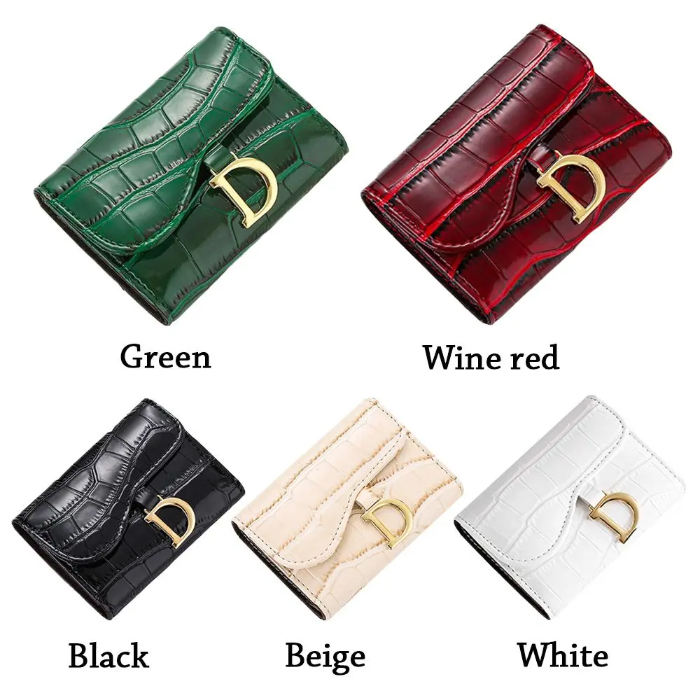 Fashion Women PU Wallet Multi-Card Card Holder Mini Card Holder Short Wallet Small Multi-functional Clutch Bag