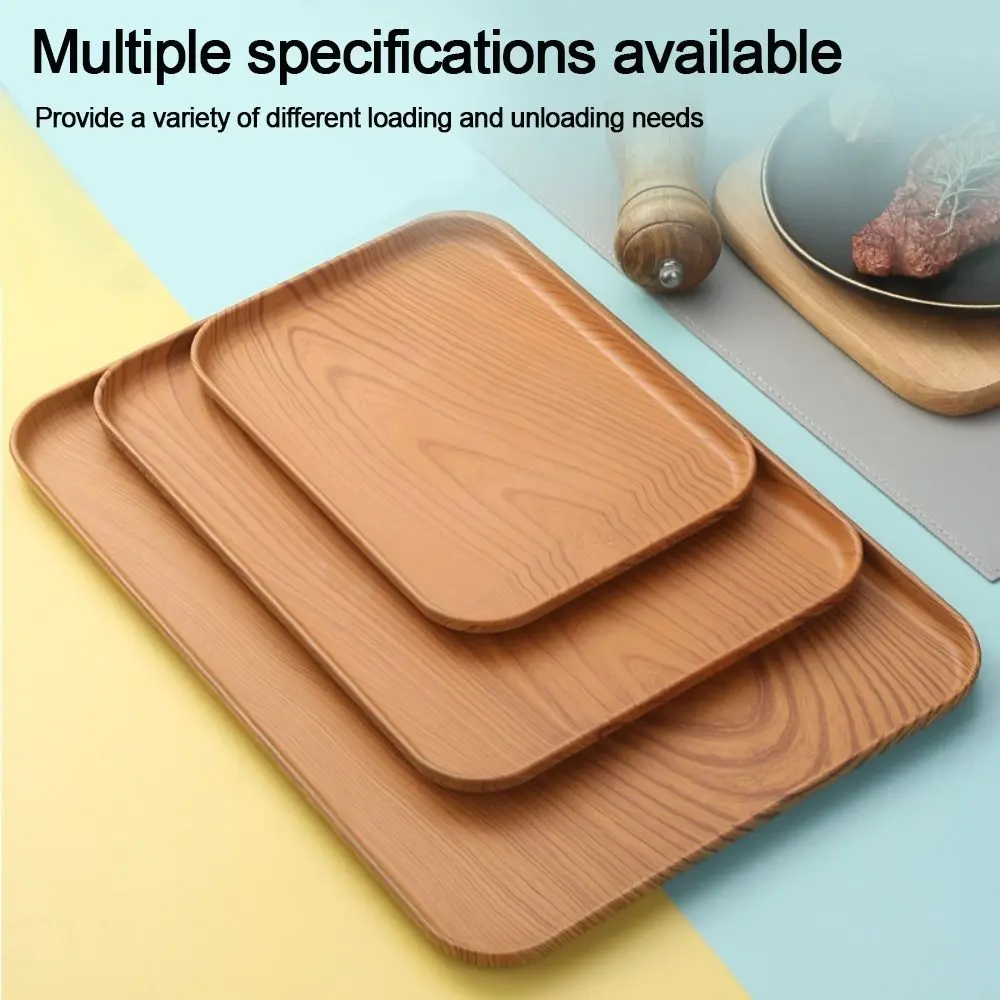 Nordic PP Pallet Plastic Tray Hotel Service Tray Food Bread Pan Rectangular Storage Household Kitchen Supplies