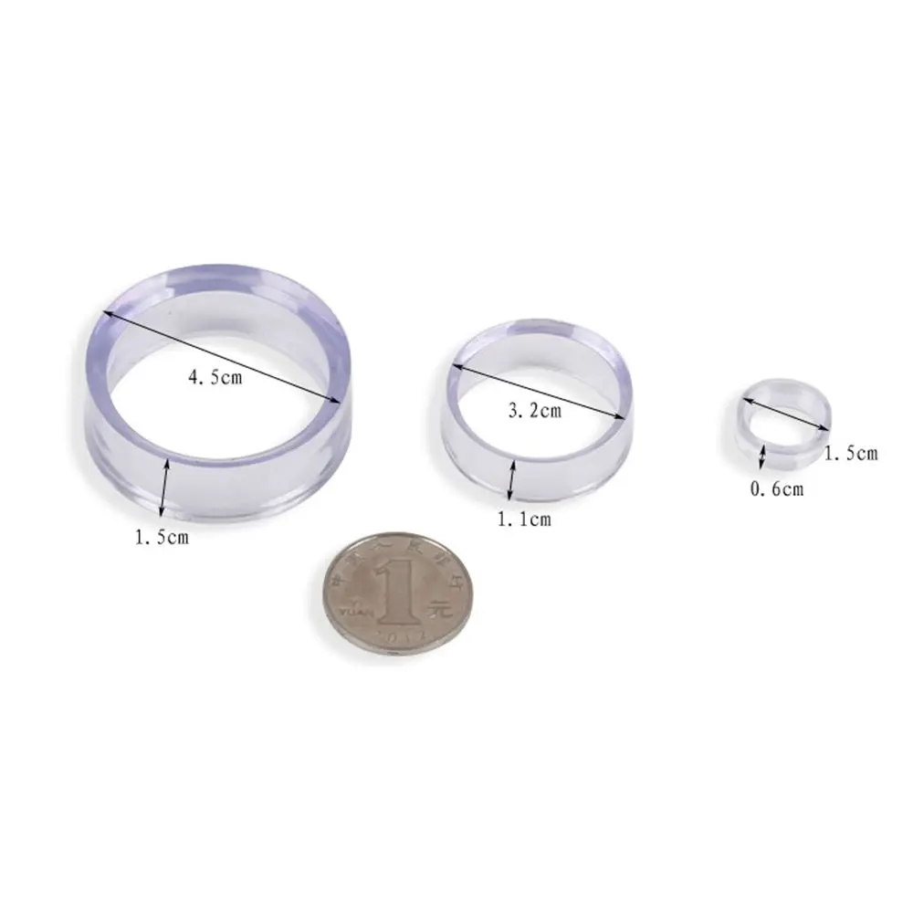 Baseball Stands Plastic Round Display Stand Acrylic Display Stand Organization Clear Ring For Golf Ball Baseball Tennis Ball