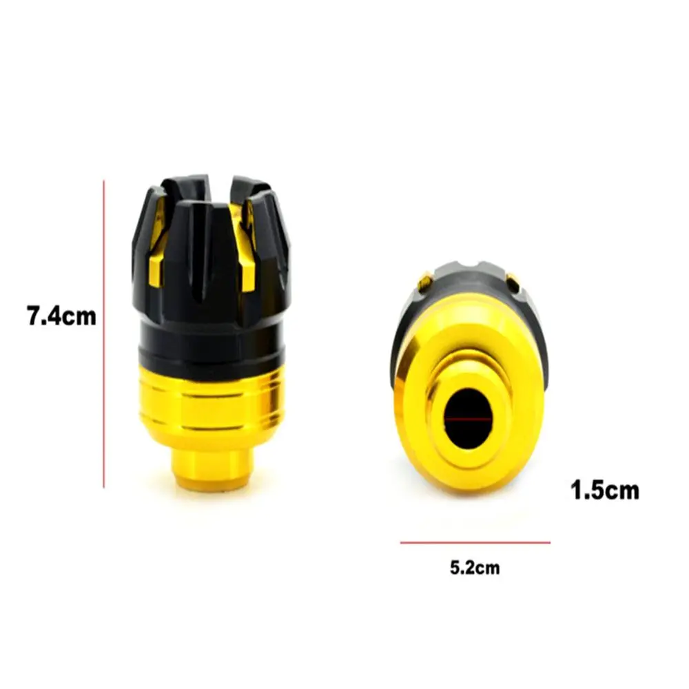 2Pcs Anti-Falling Frame Slider Protector Motorcycle Front Rear Fork Wheel Crash Protector Motorcycle Crash Protect Motocross