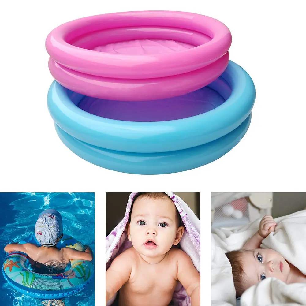 Round Basin Kids PVC Summer Baby Inflatable Swimming Pool Garden Paddling Pool for 0-3Y