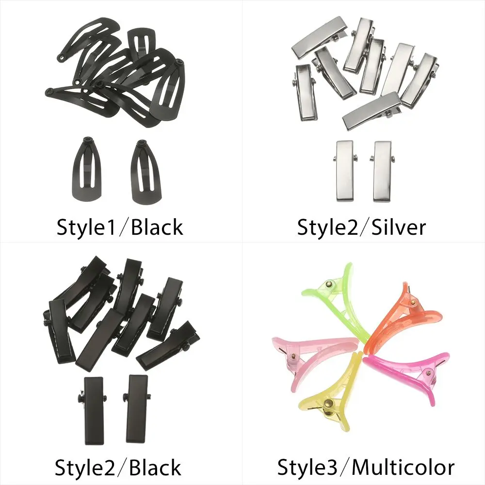 10pcs Doll Hairpin Headwear Doll Mini Matal Plastic Clip Children Hair Clip Princess Kid Head Clip Toys DIY Doll Accessories