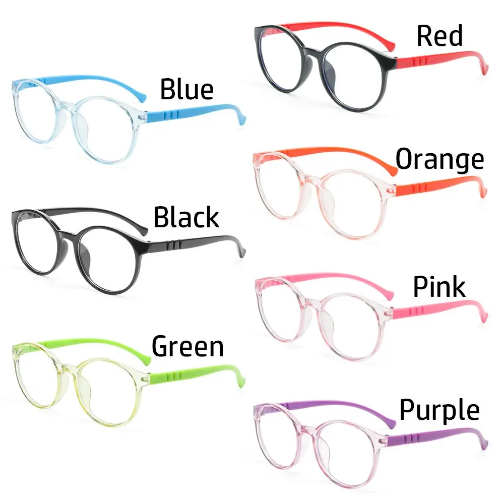 Children Square Computer Eyeglasses Blue Light Blocking Glasses Clear Lens Optical Glasses Transparent PC Soft Frame Kids UV400