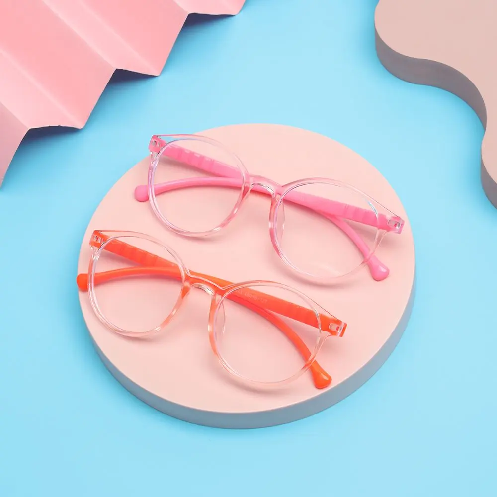 Children Square Computer Eyeglasses Blue Light Blocking Glasses Clear Lens Optical Glasses Transparent PC Soft Frame Kids UV400