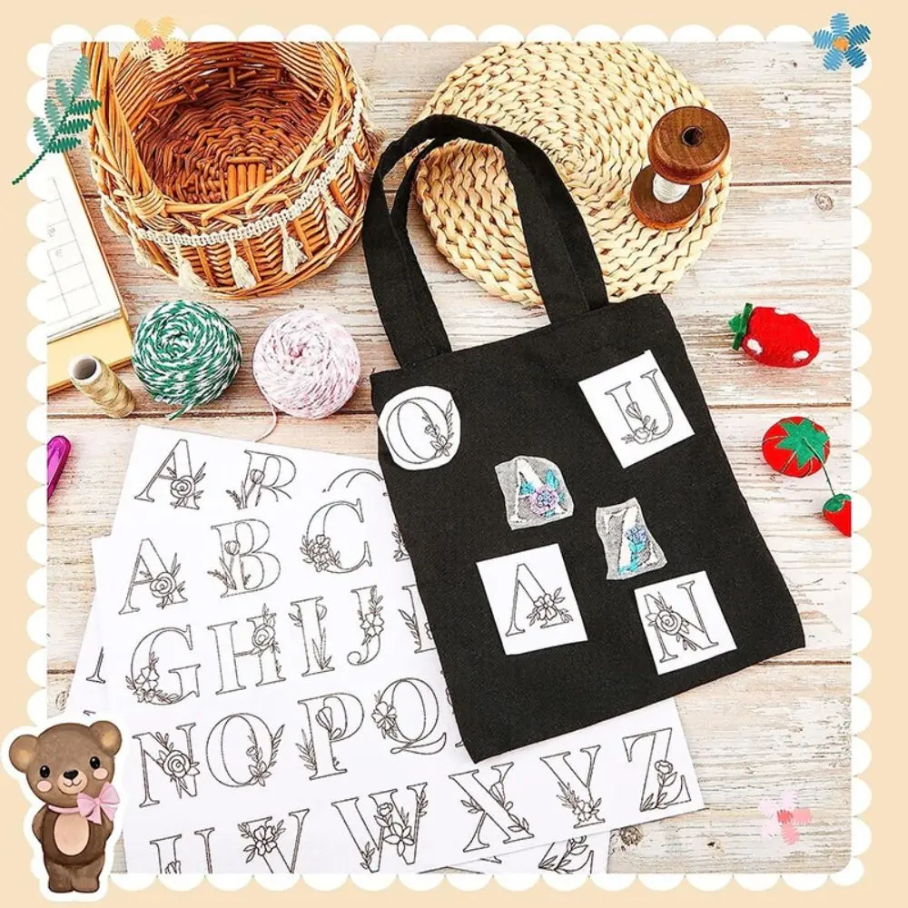 DIY Handmade Stitching Embroidery Paper Water Soluble Embroidery Stabilizer Sewing Embroidery Crafts Supplies Accessories