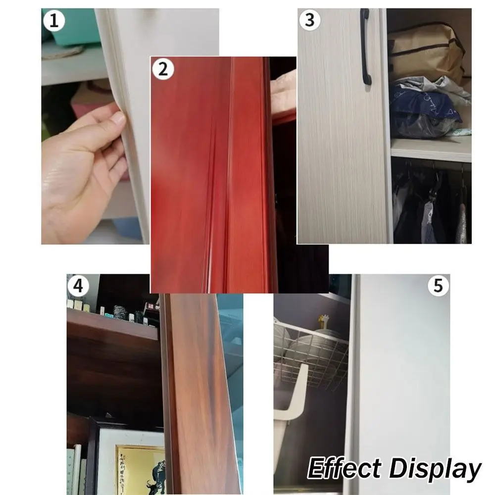 Self-Adhesive Dust-proof Strip Cabinet Door Seal Strip Gap Filling Suitable for Wardrobe and Cupboard Insect-proof