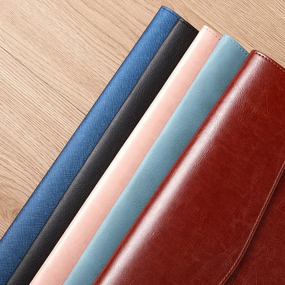 A4 A6 Fashion Briefcase Data Contract Bill File Bag Leather File Folder Data Package Document Bag Document Organiser