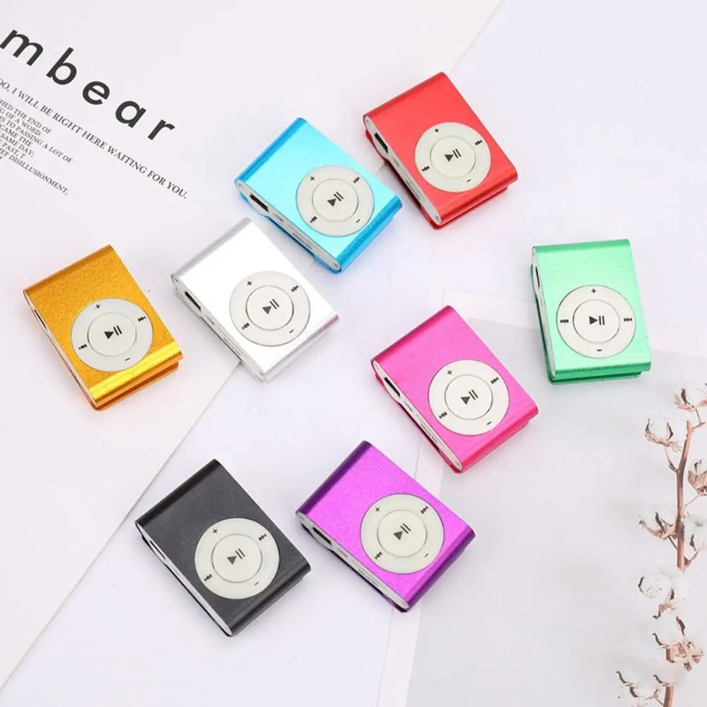 Mini USB MP3 Player Walkman Colourful Mini MP3 Player Music Media Mini Clip Support TF Card Stylish Design