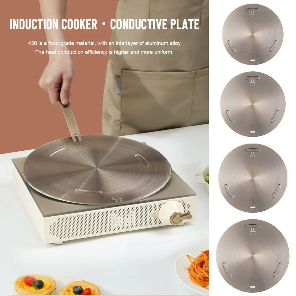 Stainless Steel Induction Cooker Heat Conduction Plate Heat Diffuser Ring Plate Induction Cooker Stove Protector Accessories
