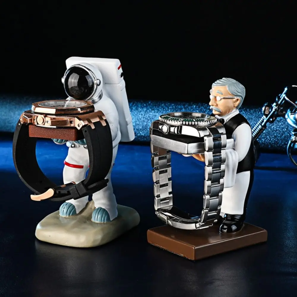 Fashion Watch Display Box Watch Holder Astronaut Watch Resin Crafts Watch Storage Box Case Living Room Decorations