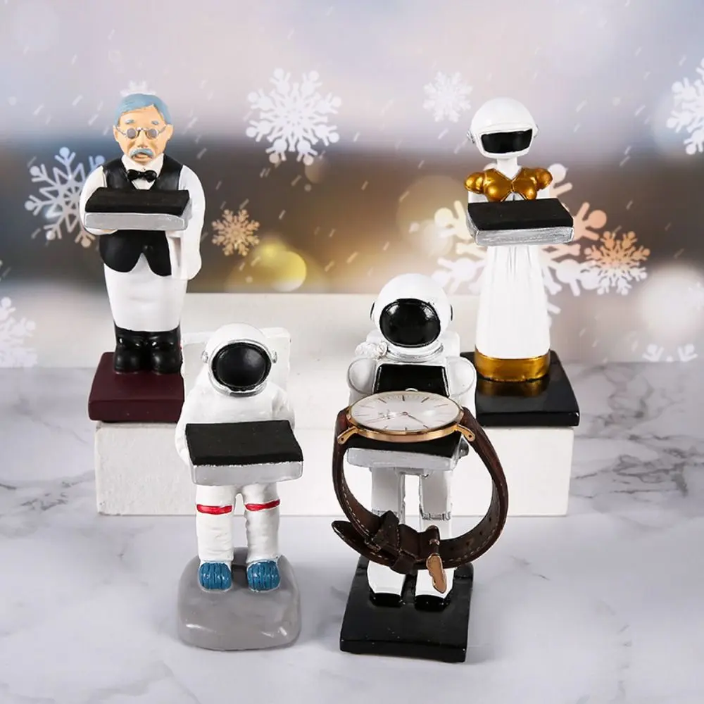 Fashion Watch Display Box Watch Holder Astronaut Watch Resin Crafts Watch Storage Box Case Living Room Decorations