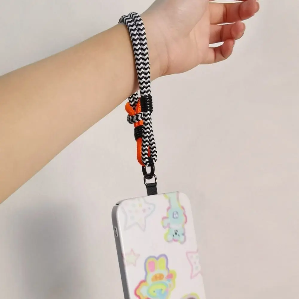 Cell Phone Detachable Rope Keychain Braided Mobile Phone Lanyard Strap Hanging Chain Ring Cord Wrist Strap
