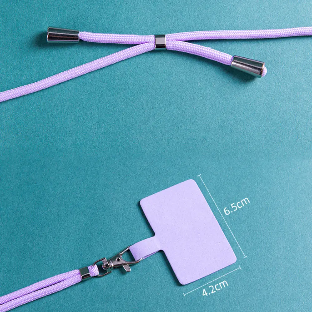 Adjustable Detachable Neck Cord Lanyard Strap Phone Lanyard Carabiner Compatible Pendant With Card For Mobile Key